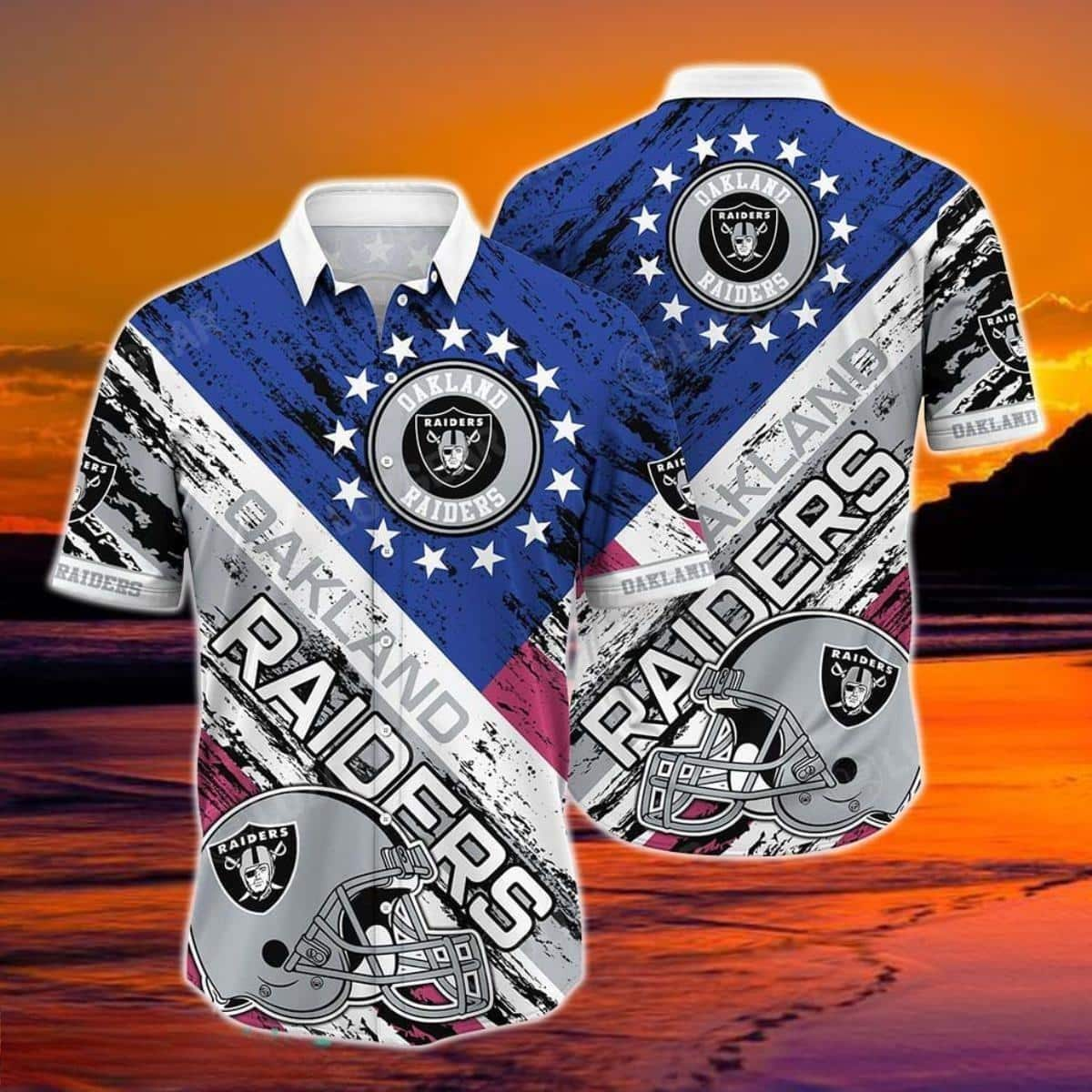 Las Vegas Raiders NFL Hawaiian Shirt Practical Beach Gift