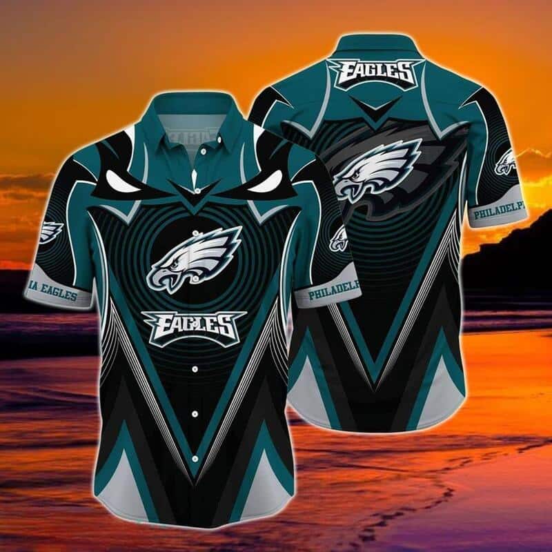 NFL Philadelphia Eagles Hawaiian Shirt Football Gift For Dad From Son NFL Philadelphia Eagles Hawaiian Shirt Football Gift For Dad From Son