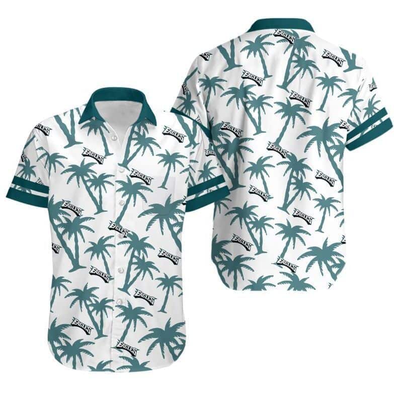 NFL Philadelphia Eagles Hawaiian Shirt Coconut Tree Beach Vacation Gift NFL Philadelphia Eagles Hawaiian Shirt Coconut Tree Beach Vacation Gift