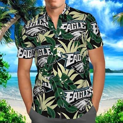 NFL Philadelphia Eagles Hawaiian Shirt Banana Leaf Beach Gift For Dad