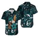 Skull And Hibiscus Flower NFL Philadelphia Eagles Hawaiian Shirt Beach Lovers Gift Skull And Hibiscus Flower NFL Philadelphia Eagles Hawaiian Shirt Beach Lovers Gift