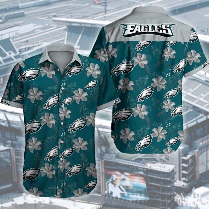 Philadelphia Eagles Hawaiian Shirt Beach Gift For NFL Fans Philadelphia Eagles Hawaiian Shirt Beach Gift For NFL Fans