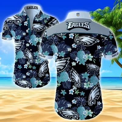 NFL Philadelphia Eagles Hawaiian Shirt Tropical Pineapple Pattern Beach Gift
