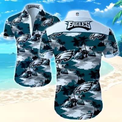 NFL Philadelphia Eagles Hawaiian Shirt Island Pattern Beach Gift For Dad