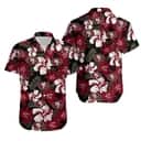 NFL San Francisco 49ers Hawaiian Shirt Hibiscus Pattern Summer Beach Gift NFL San Francisco 49ers Hawaiian Shirt Hibiscus Pattern Summer Beach Gift