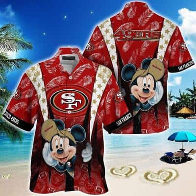 Cool Mickey Mouse NFL San Francisco 49ers Hawaiian Shirt Summer Beach Gift