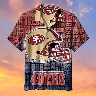 NFL San Francisco 49ers Hawaiian Shirt Football Gift For Boyfriend