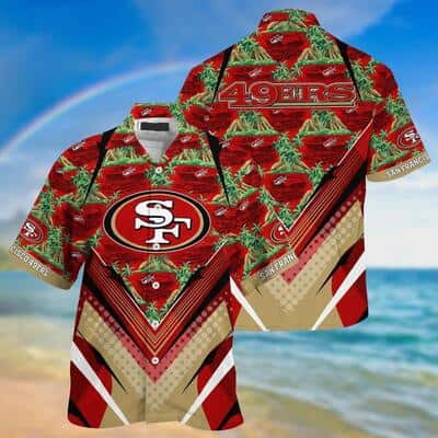 NFL San Francisco 49ers Hawaiian Shirt Beach Gift For Dad