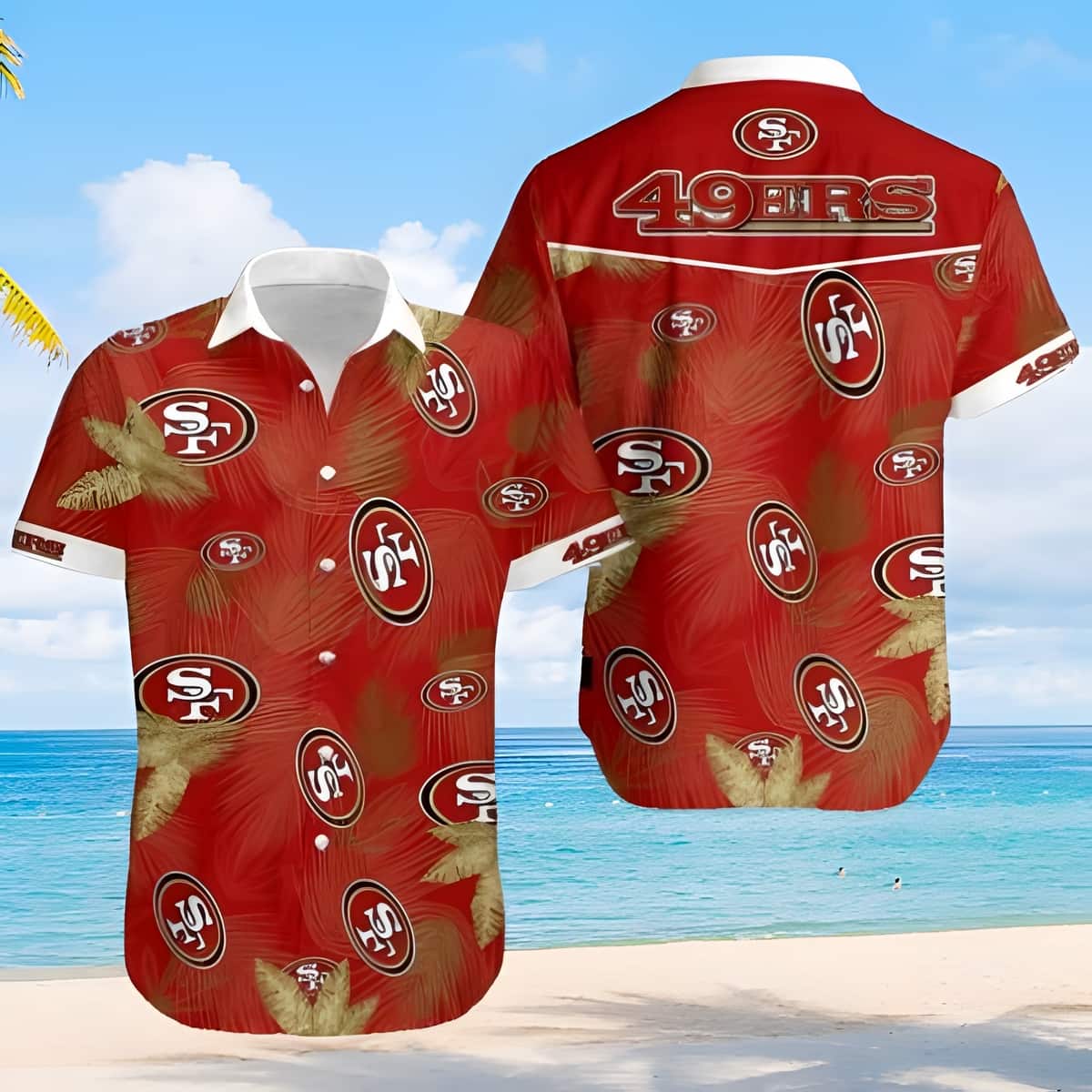 NFL San Francisco 49ers Hawaiian Shirt Summer Vacation Gift NFL San Francisco 49ers Hawaiian Shirt Summer Vacation Gift