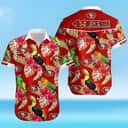 NFL San Francisco 49ers Hawaiian Shirt Parrot Pattern Practical Beach Gift NFL San Francisco 49ers Hawaiian Shirt Parrot Pattern Practical Beach Gift