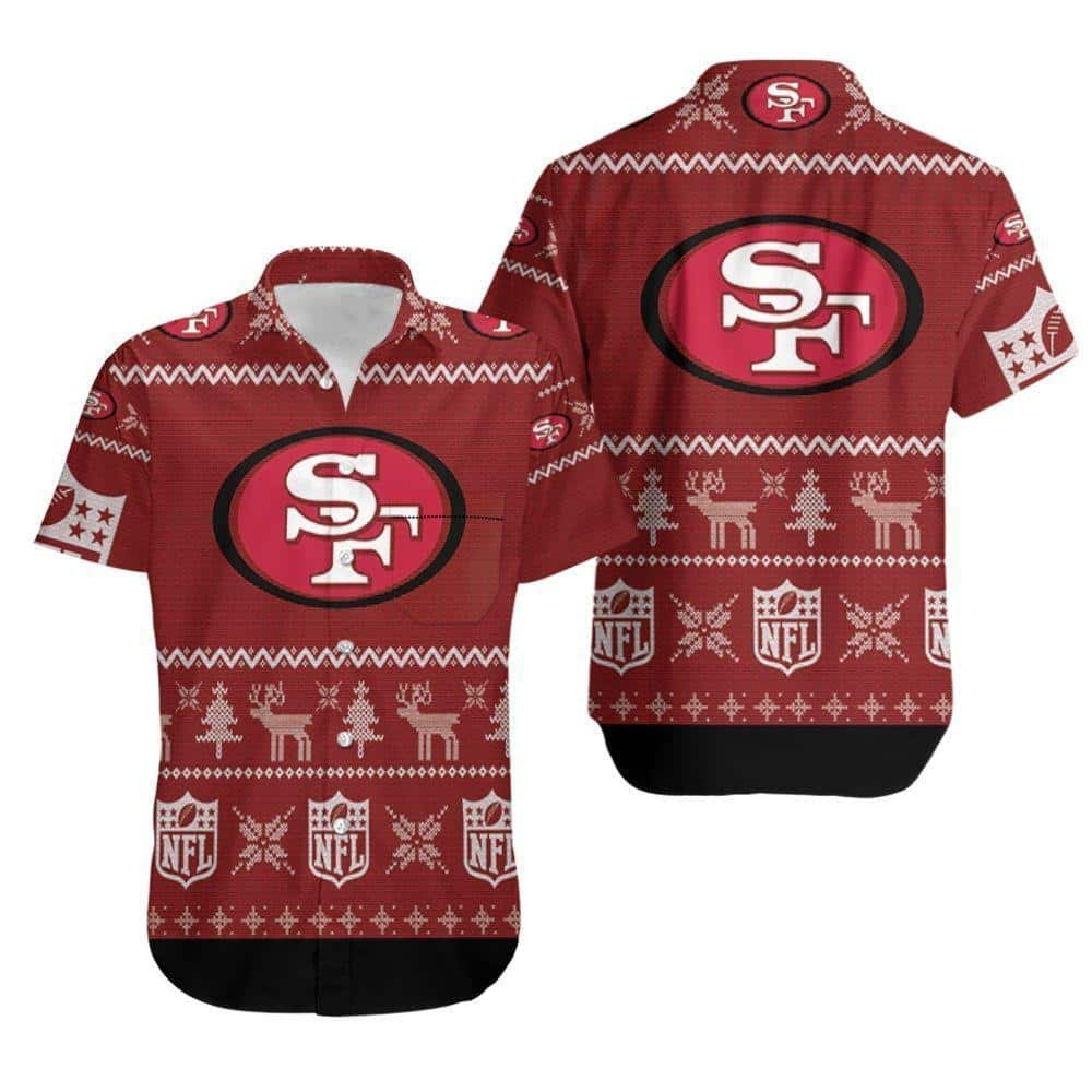 NFL San Francisco 49ers Hawaiian Shirt Christmas Gift For Football Boyfriend