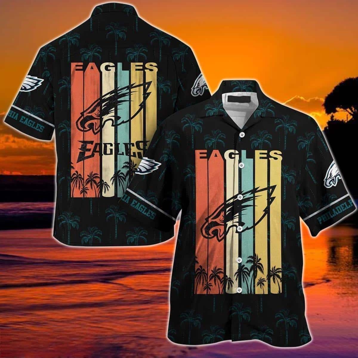 Vintage NFL Philadelphia Eagles Hawaiian Shirt Gift For Football Fans Vintage NFL Philadelphia Eagles Hawaiian Shirt Gift For Football Fans