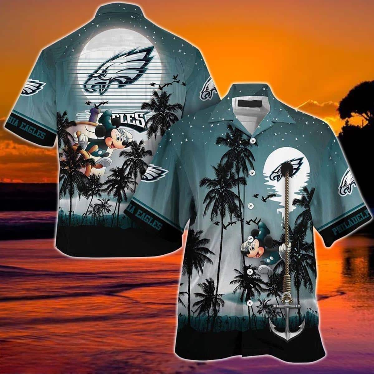 Mickey Mouse Disney NFL Philadelphia Eagles Hawaiian Shirt Mickey Mouse Disney NFL Philadelphia Eagles Hawaiian Shirt