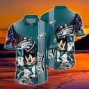 Mickey Mouse Philadelphia Eagles NFL Hawaiian Shirt Beach Gift For Friend Mickey Mouse Philadelphia Eagles NFL Hawaiian Shirt Beach Gift For Friend