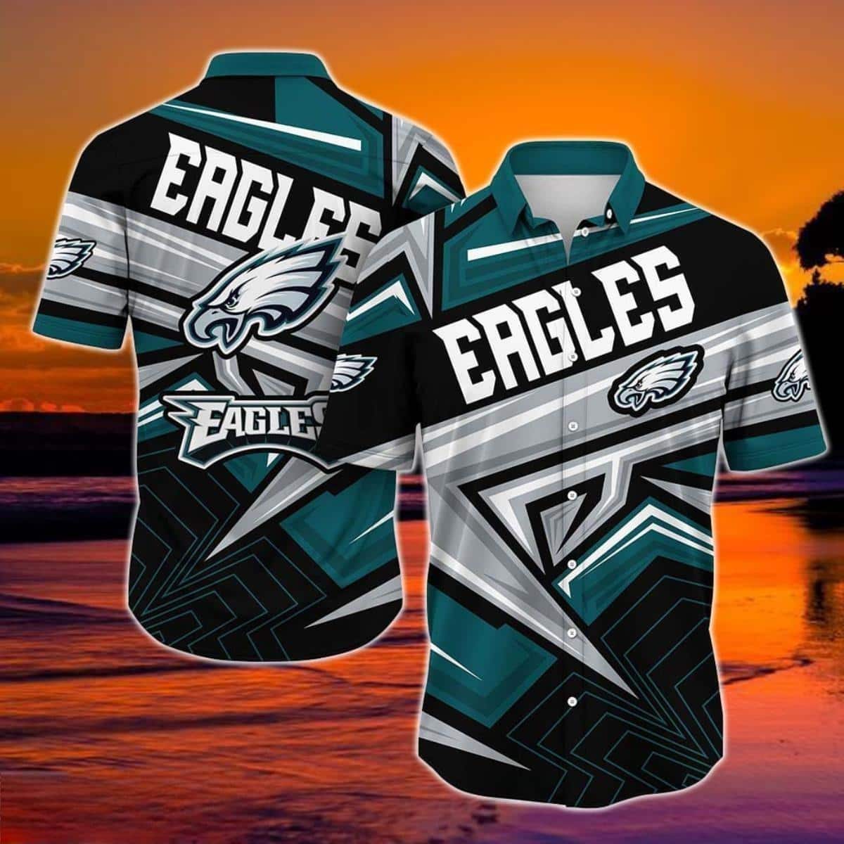 Philadelphia Eagles NFL Hawaiian Shirt Football Gift For Dad From Daughter Philadelphia Eagles NFL Hawaiian Shirt Football Gift For Dad From Daughter