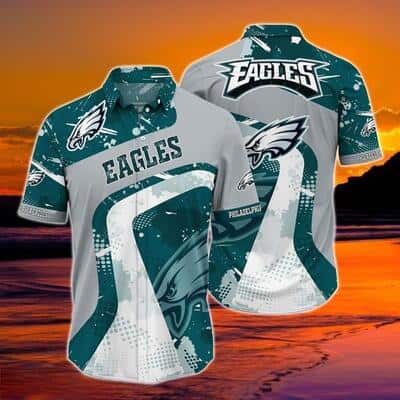 Philadelphia Eagles NFL Hawaiian Shirt Football Gift For Dad From Son