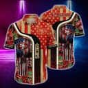NFL San Francisco 49ers Hawaiian Shirt Skull US Flag Beach Lovers Gift NFL San Francisco 49ers Hawaiian Shirt Skull US Flag Beach Lovers Gift