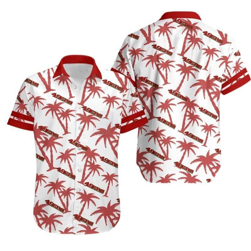 NFL San Francisco 49ers Hawaiian Shirt Coconut Trees Trendy Summer Gift