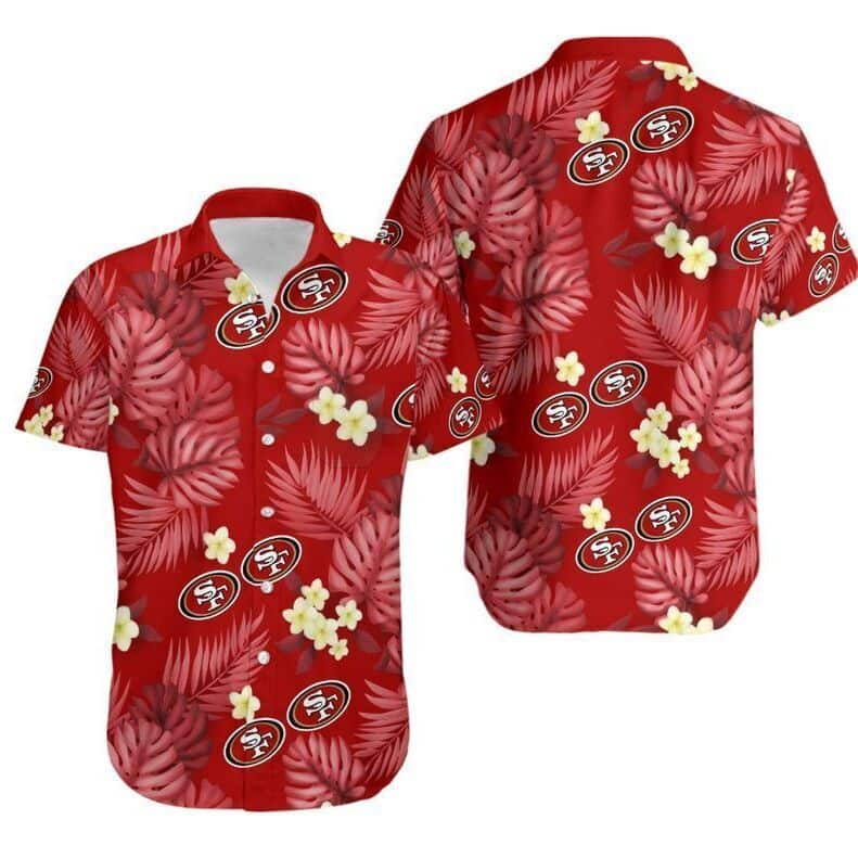 NFL San Francisco 49ers Hawaiian Shirt Tropical Pattern