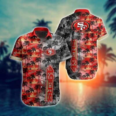 Vintage NFL San Francisco 49ers Hawaiian Shirt Gift For Beach Trip