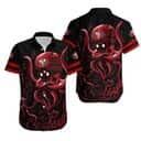 NFL San Francisco 49ers Hawaiian Shirt Octopus On Black Theme NFL San Francisco 49ers Hawaiian Shirt Octopus On Black Theme