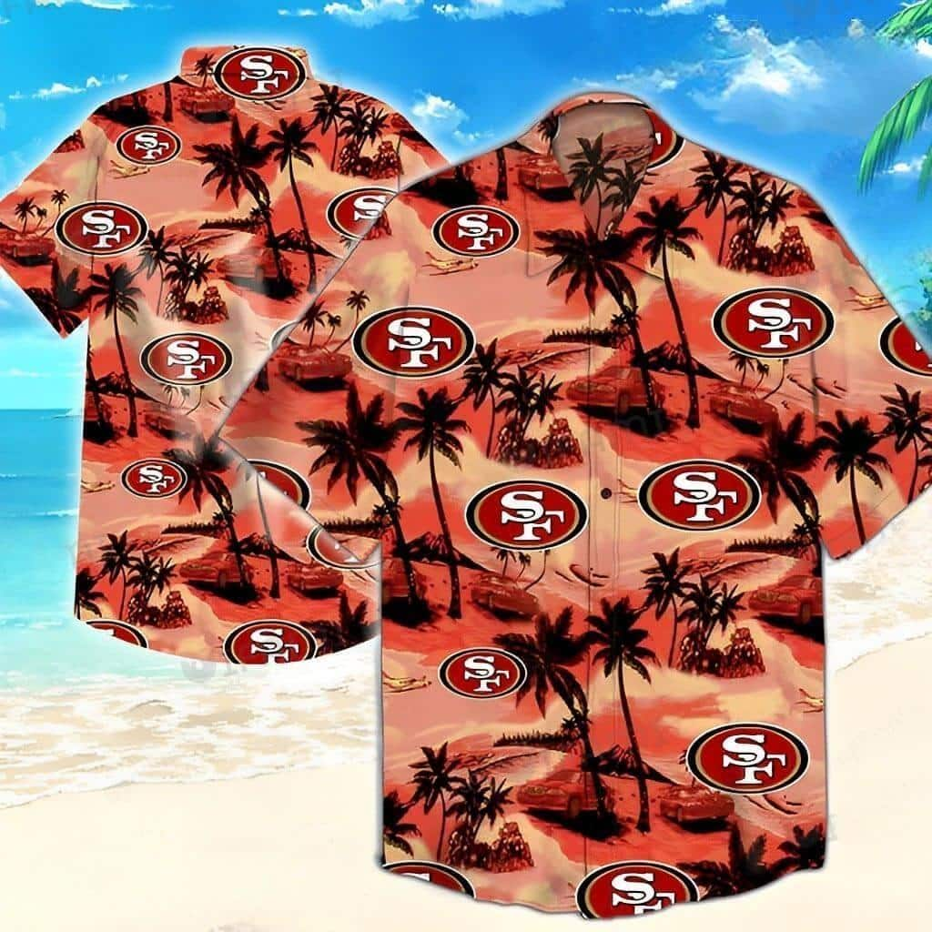 Vintage NFL San Francisco 49ers Hawaiian Shirt Gift For Football Players