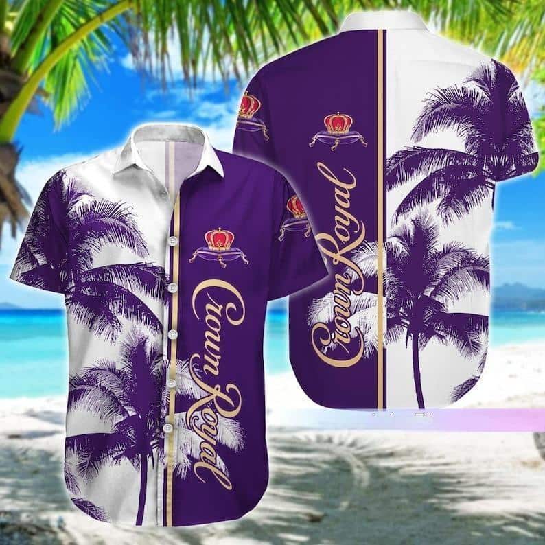 Aloha Crown Royal Hawaiian Shirt Beach Gift For Friend