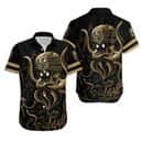 Octopus Skull With NHL Vegas Golden Knights Hawaiian Shirt