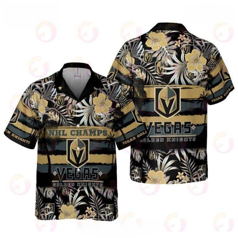 Summer Aloha NHL Champs Vegas Golden Knights Hawaiian Shirt