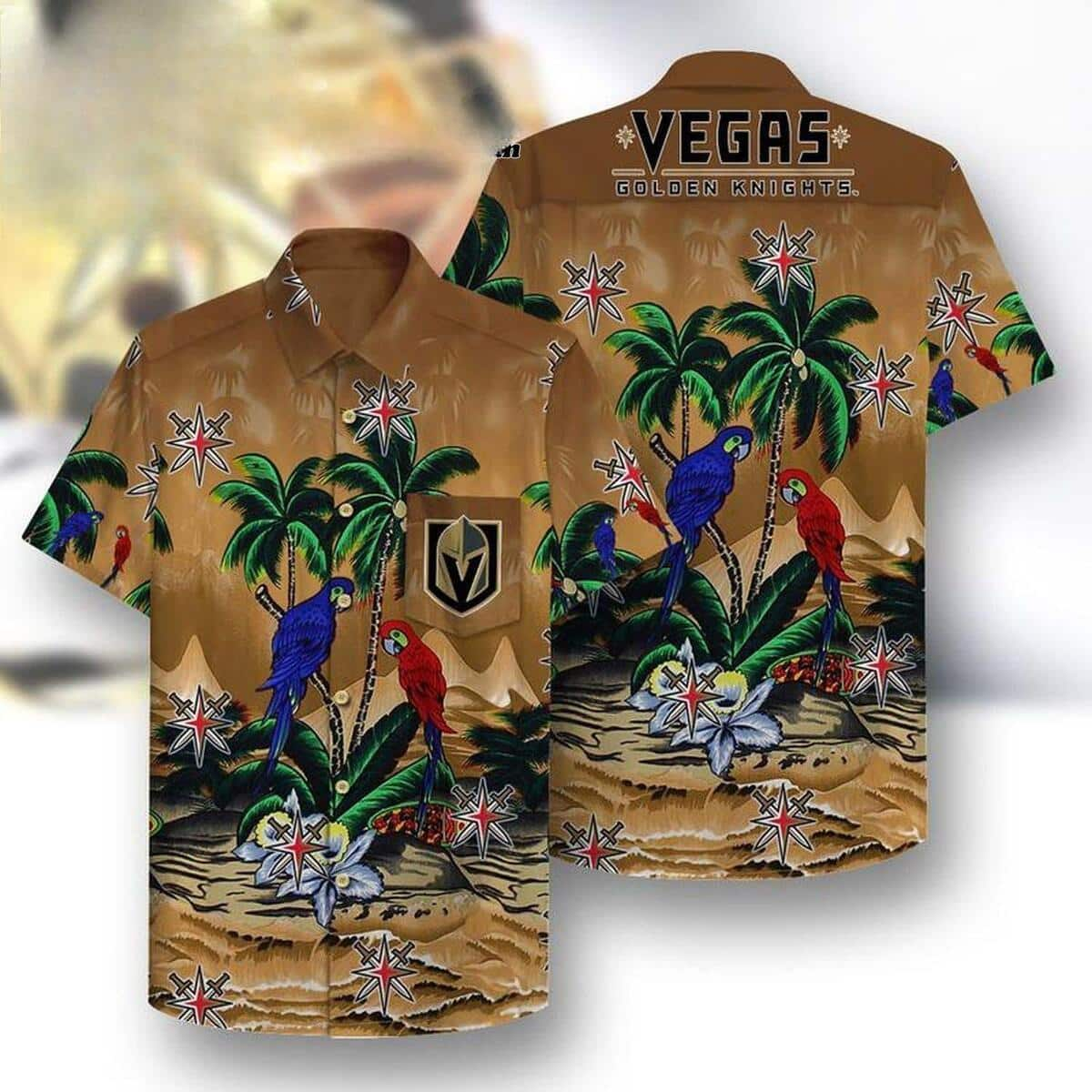 Summer Aloha NHL Vegas Golden Knights Hawaiian Shirt Tropical Pattern