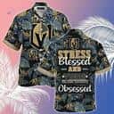 Summer Aloha NHL Vegas Golden Knights Hawaiian Shirt Stress Blessed Obsessed