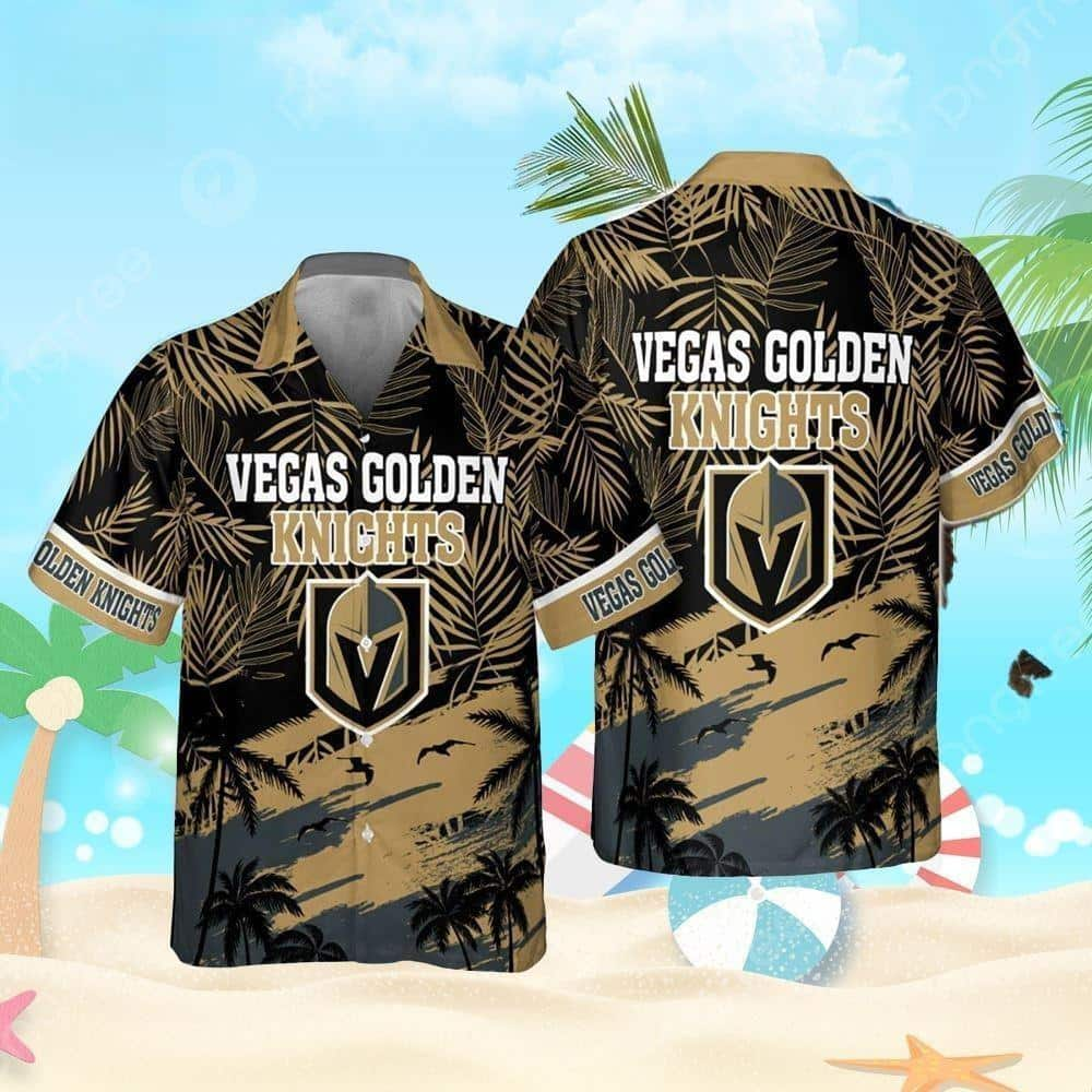 Summer Aloha NHL Vegas Golden Knights Hawaiian Shirt Beach Vacation Gift