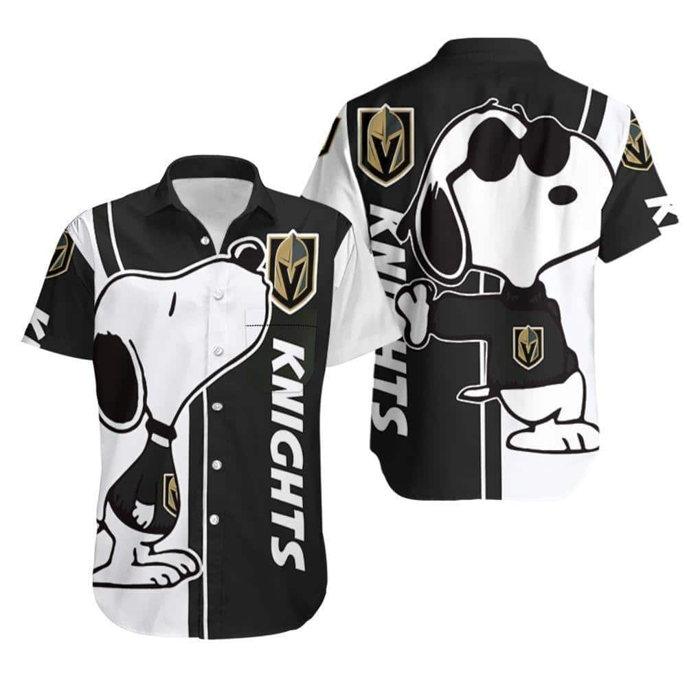 Snoopy Loves Vegas Golden Knights Hawaiian Shirt