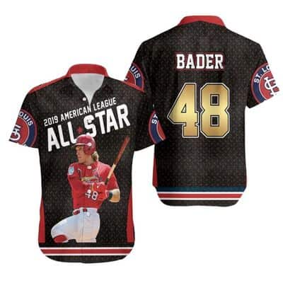 48 Harrison Bader Major League Baseball St. Louis Cardinals Hawaiian Shirt 48 Harrison Bader Major League Baseball St. Louis Cardinals Hawaiian Shirt