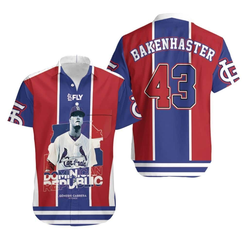 43 Dave Bakenhaster MLB St. Louis Cardinals Hawaiian Shirt Baseball Fans Gift