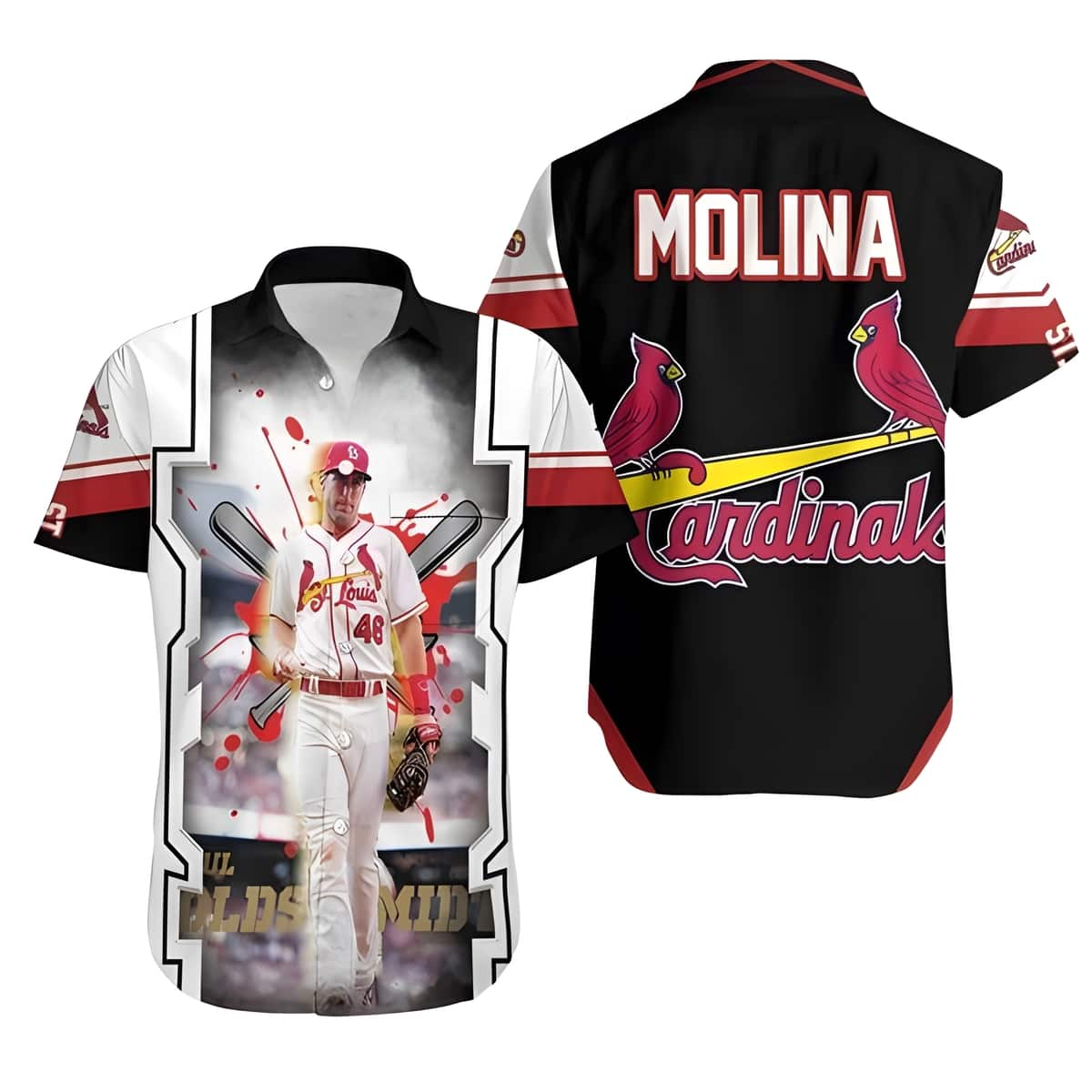 Aloha MLB St. Louis Cardinals Hawaiian Shirt Molina Gift For Baseball Fans