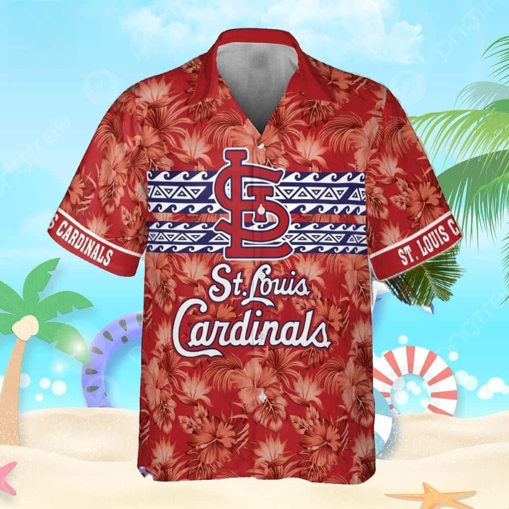 Red Aloha MLB St. Louis Cardinals Hawaiian Shirt Hibiscus Flower Pattern Red Aloha MLB St. Louis Cardinals Hawaiian Shirt Hibiscus Flower Pattern