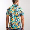 Miller Lite Hawaiian Shirt Colorful Tropical Flora For Beer Lovers