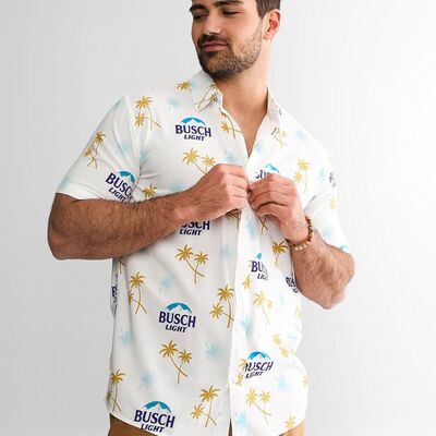 White Aloha Busch Light Beer Hawaiian Shirt Gift For Beach Lovers White Aloha Busch Light Beer Hawaiian Shirt Gift For Beach Lovers