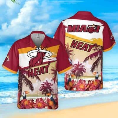 Summer Aloha Miami Heat Hawaiian Shirt Tropical Beach Summer Aloha Miami Heat Hawaiian Shirt Tropical Beach
