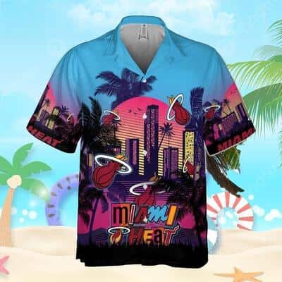 NBA Miami Heat Hawaiian Shirt Gift For Beach Lovers NBA Miami Heat Hawaiian Shirt Gift For Beach Lovers