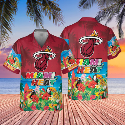 Summer Aloha NBA Miami Heat Hawaiian Shirt Summer Beach Gift Summer Aloha NBA Miami Heat Hawaiian Shirt Summer Beach Gift