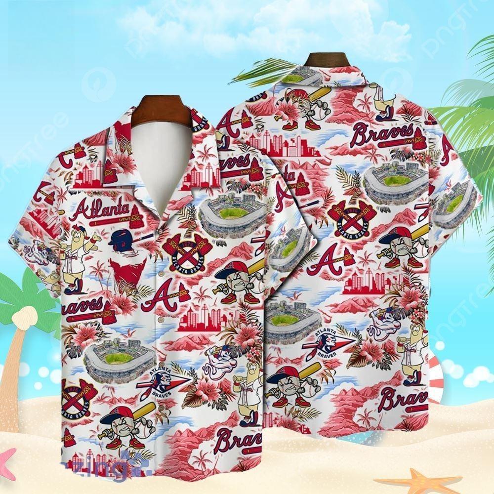 MLB Atlanta Braves Hawaiian Shirt Baseball Pattern Summer Gift For Friend