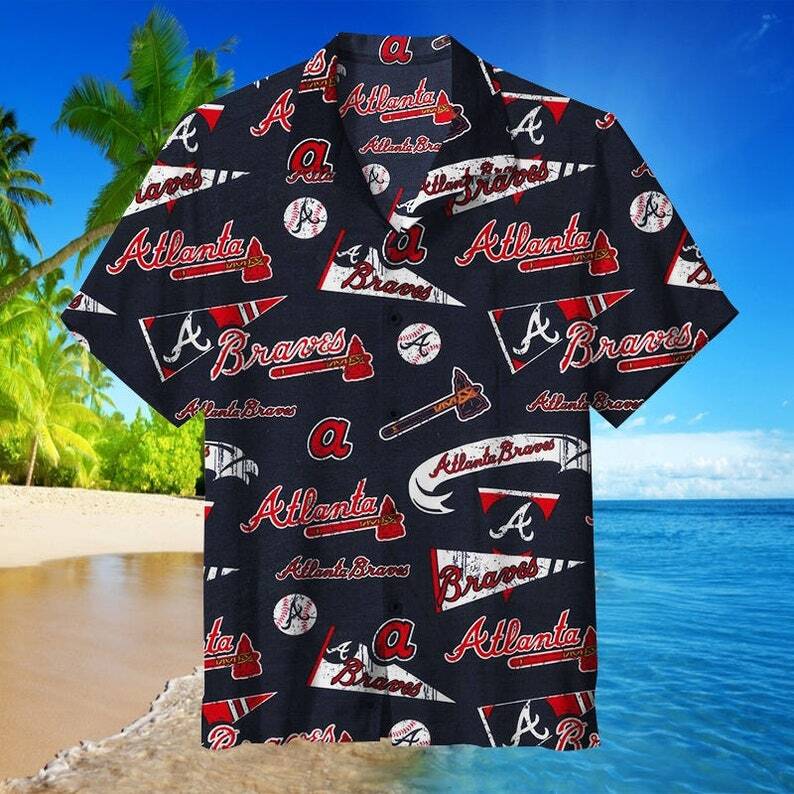 Aloha MLB Atlanta Braves Hawaiian Shirt Gift For Baseball Dad