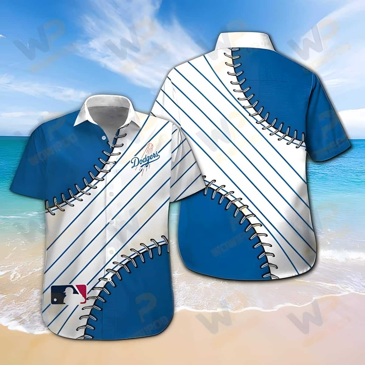 Aloha MLB Los Angeles Dodgers Hawaiian Shirt Gift For Baseball Players