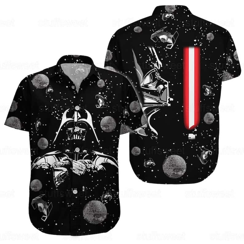 Star Wars Darth Vader Hawaiian Shirt Black Aloha Gift For Mandalorian Fans