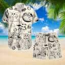 White Aloha Baby Yoda Star Wars Hawaiian Shirt Gift For Mandalorian Fans