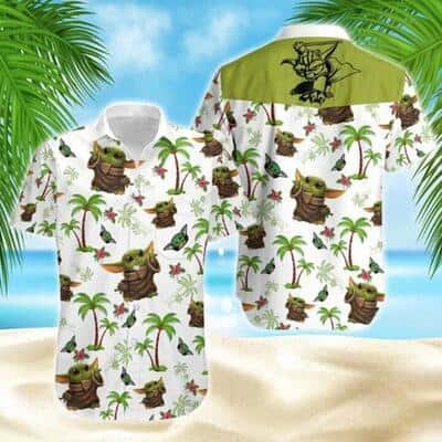 Baby Yoda Star Wars Hawaiian Shirt Beach Pattern Summer Beach Gift
