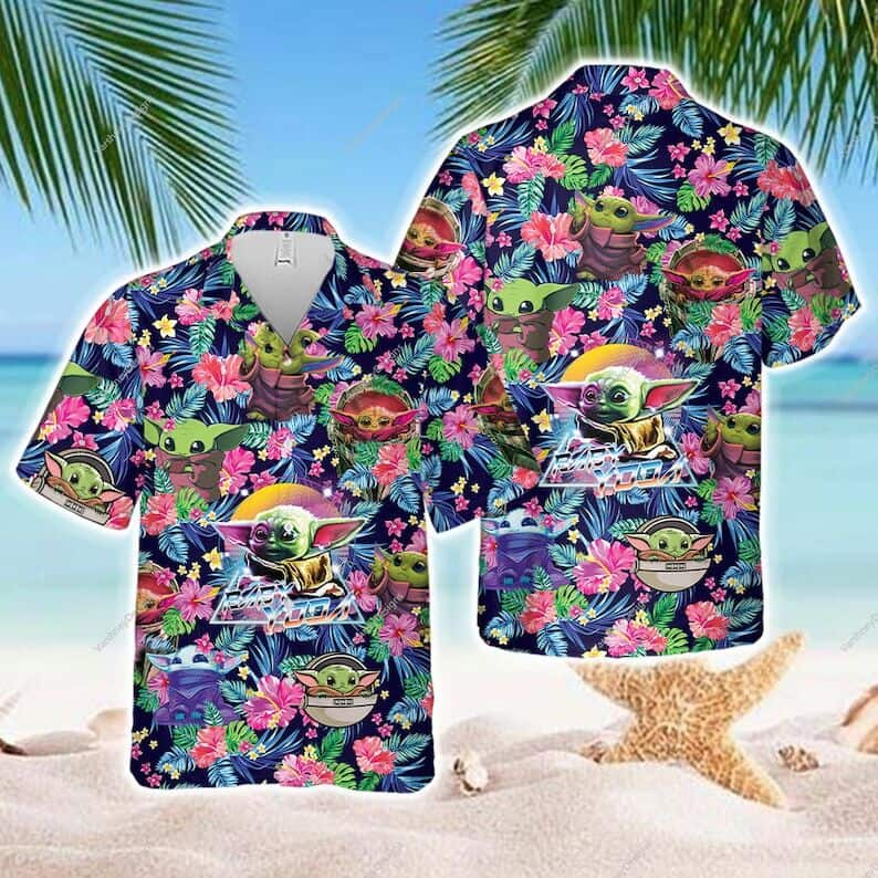 Aloha Vibes Baby Yoda Star Wars Hawaiian Shirt Gift For Beach Vacation