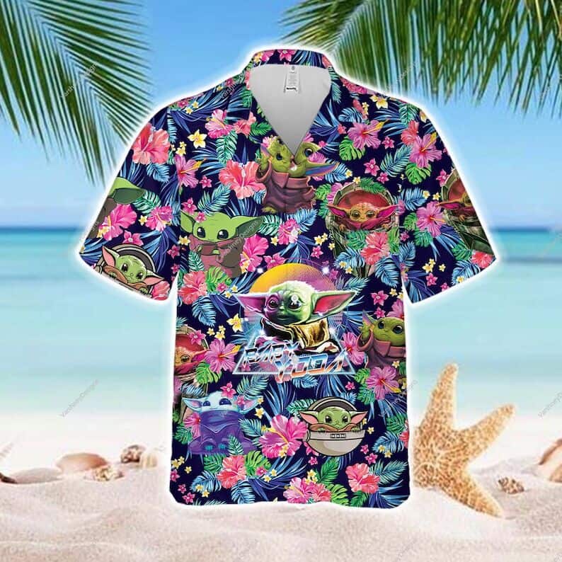 Aloha Vibes Baby Yoda Star Wars Hawaiian Shirt Gift For Beach Vacation